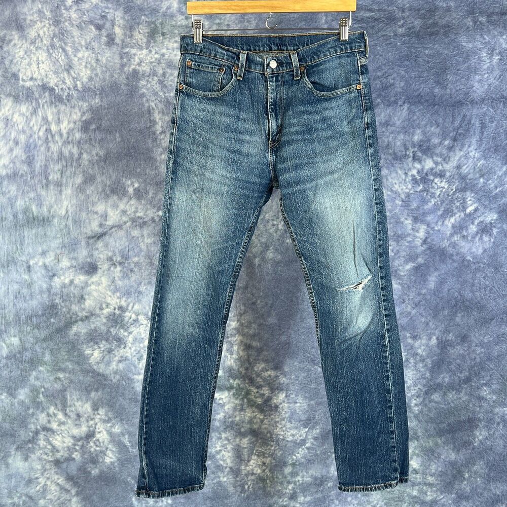 Levi's 505 Jeans Men's 32x32 Distressed Denim Straight Leg
